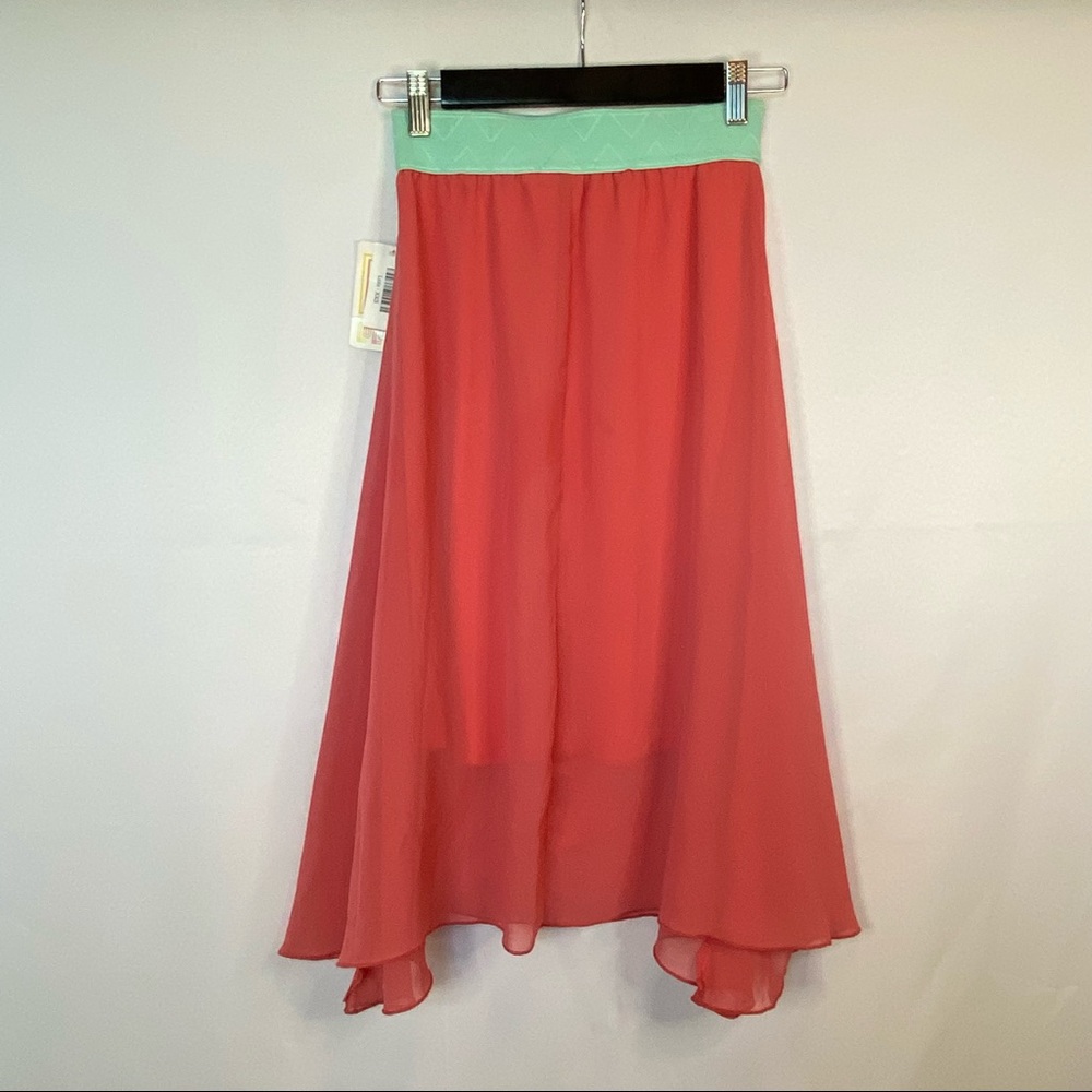 LulaRoe Lola Skirt Teal Scarf Fairy Goth Ballet Cosplay Fairycore Whimsy